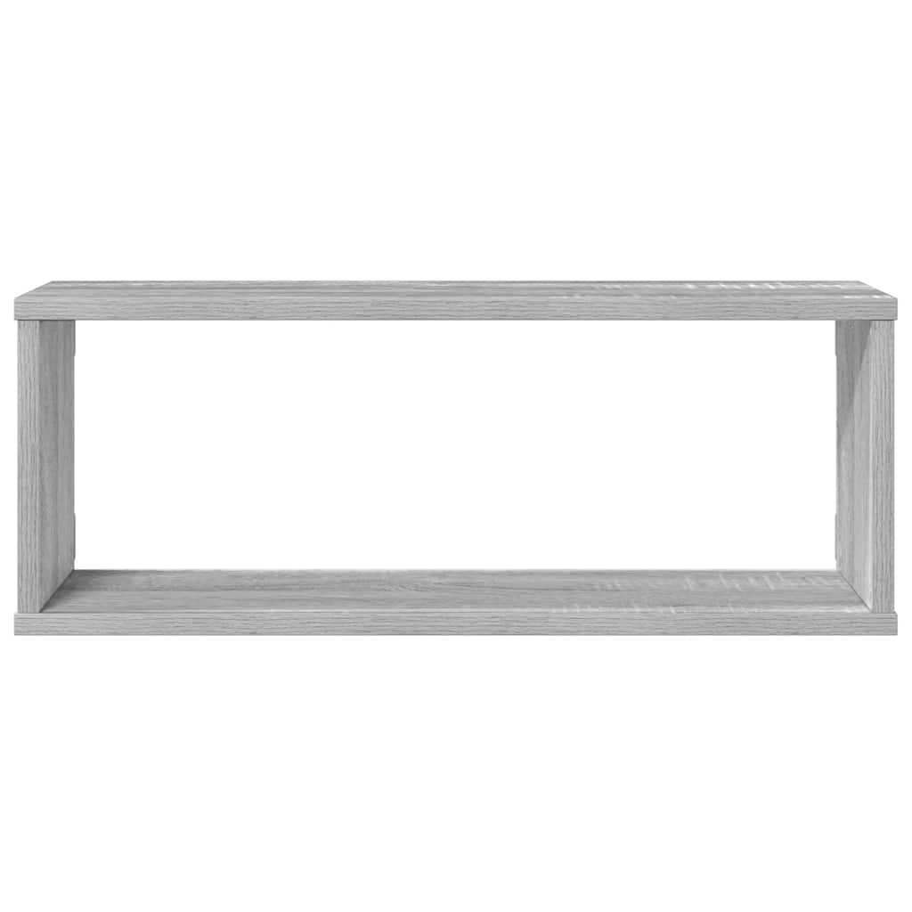 vidaXL Würfelregale 4 Stk. Grau Sonoma 60x15x23 cm Holzwerkstoff