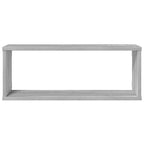 vidaXL Würfelregale 4 Stk. Grau Sonoma 60x15x23 cm Holzwerkstoff