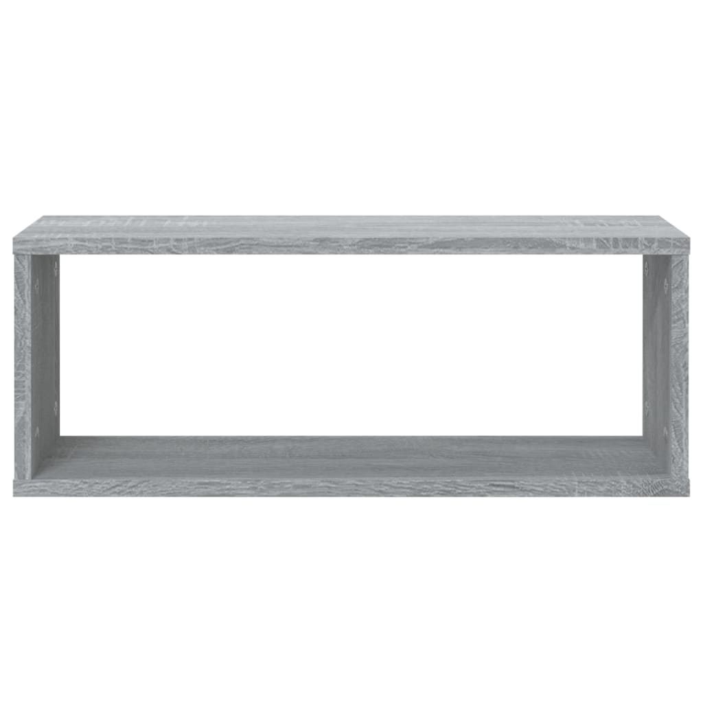 vidaXL Würfelregale 6 Stk. Grau Sonoma 60x15x23 cm Holzwerkstoff