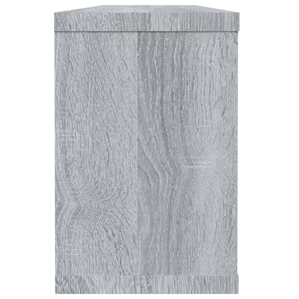 vidaXL Würfelregale 6 Stk. Grau Sonoma 60x15x23 cm Holzwerkstoff