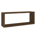 vidaXL Würfelregale 2 Stk. Braun Eichen-Optik 60x15x23cm Holzwerkstoff