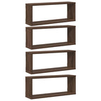 vidaXL Würfelregale 4 Stk. Braun Eichen-Optik 60x15x23cm Holzwerkstoff