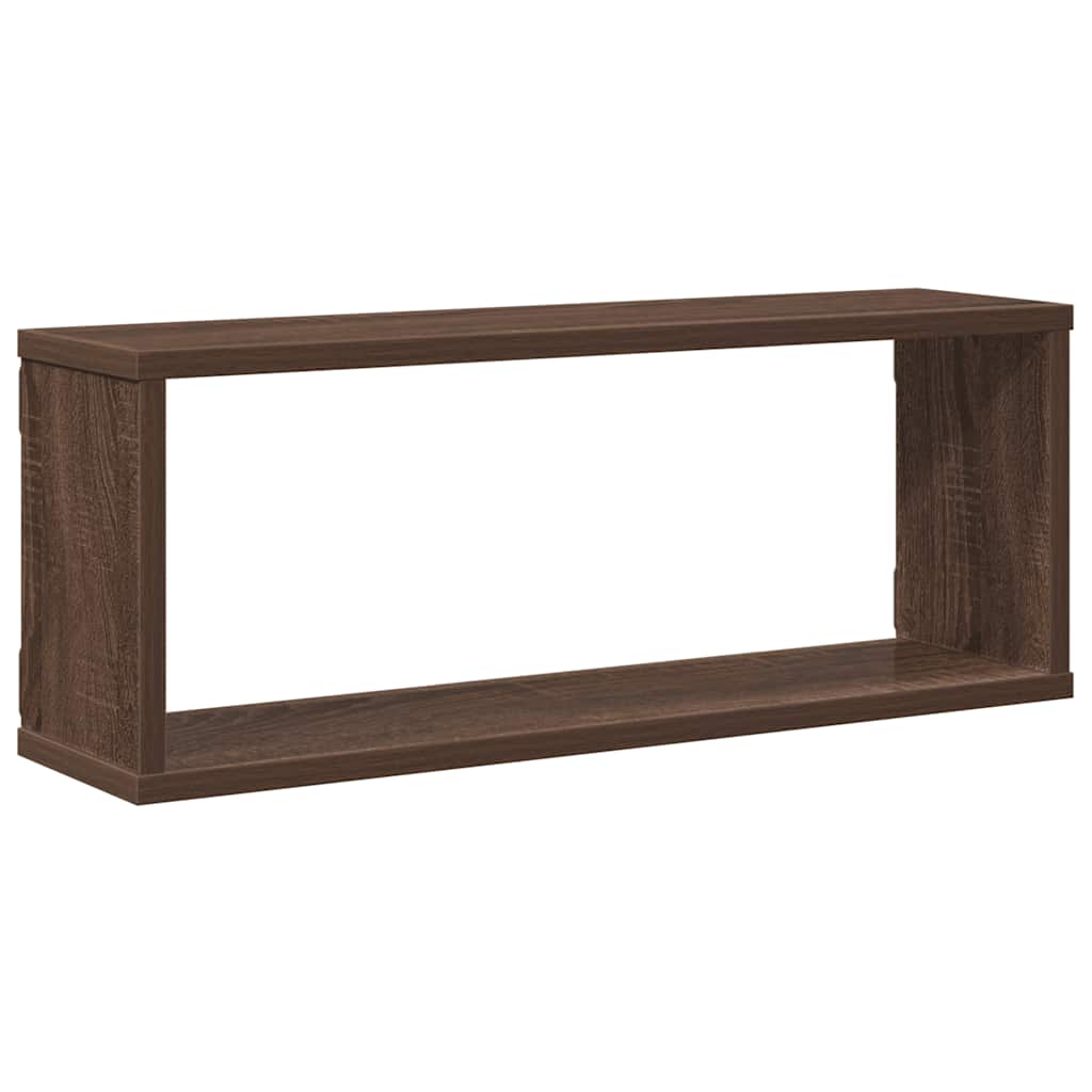 vidaXL Würfelregale 4 Stk. Braun Eichen-Optik 60x15x23cm Holzwerkstoff