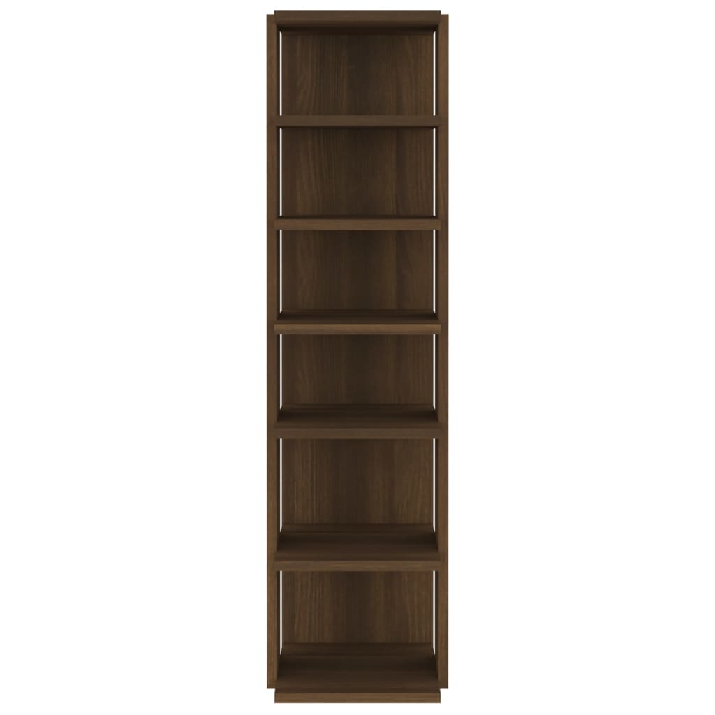vidaXL Schuhregal Braun Eichen-Optik 27,5x27x102 cm Holzwerkstoff
