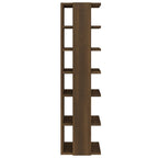 vidaXL Schuhregal Braun Eichen-Optik 27,5x27x102 cm Holzwerkstoff