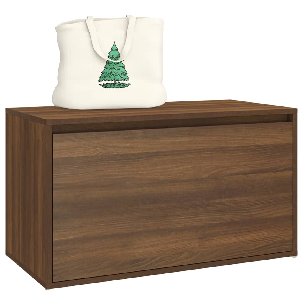 vidaXL Flurbank 80x40x45 cm Braun Eiche-Optik Holzwerkstoff