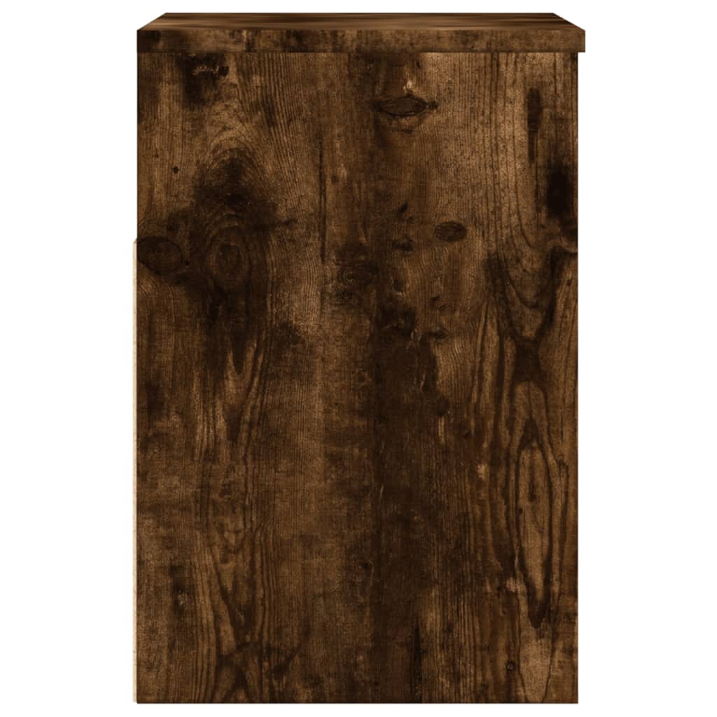vidaXL Schuhbank Räuchereiche 60x30x45 cm Holzwerkstoff