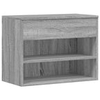 vidaXL Schuhbank Grau Sonoma 60x30x45 cm Holzwerkstoff