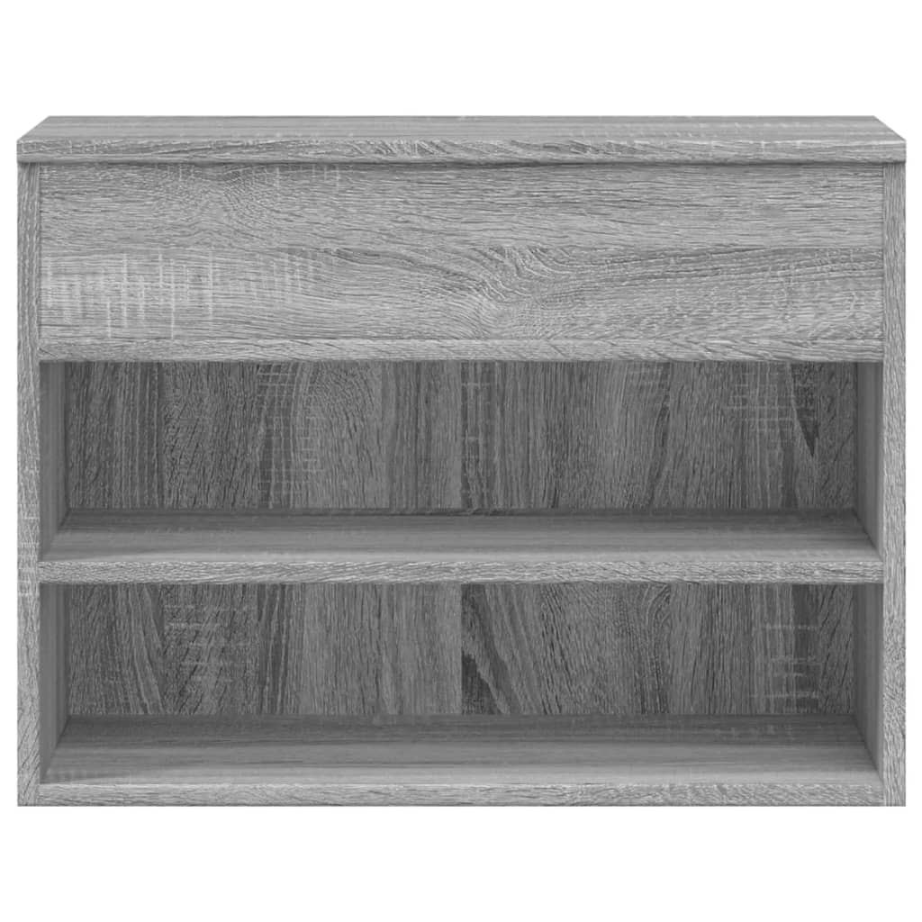 vidaXL Schuhbank Grau Sonoma 60x30x45 cm Holzwerkstoff