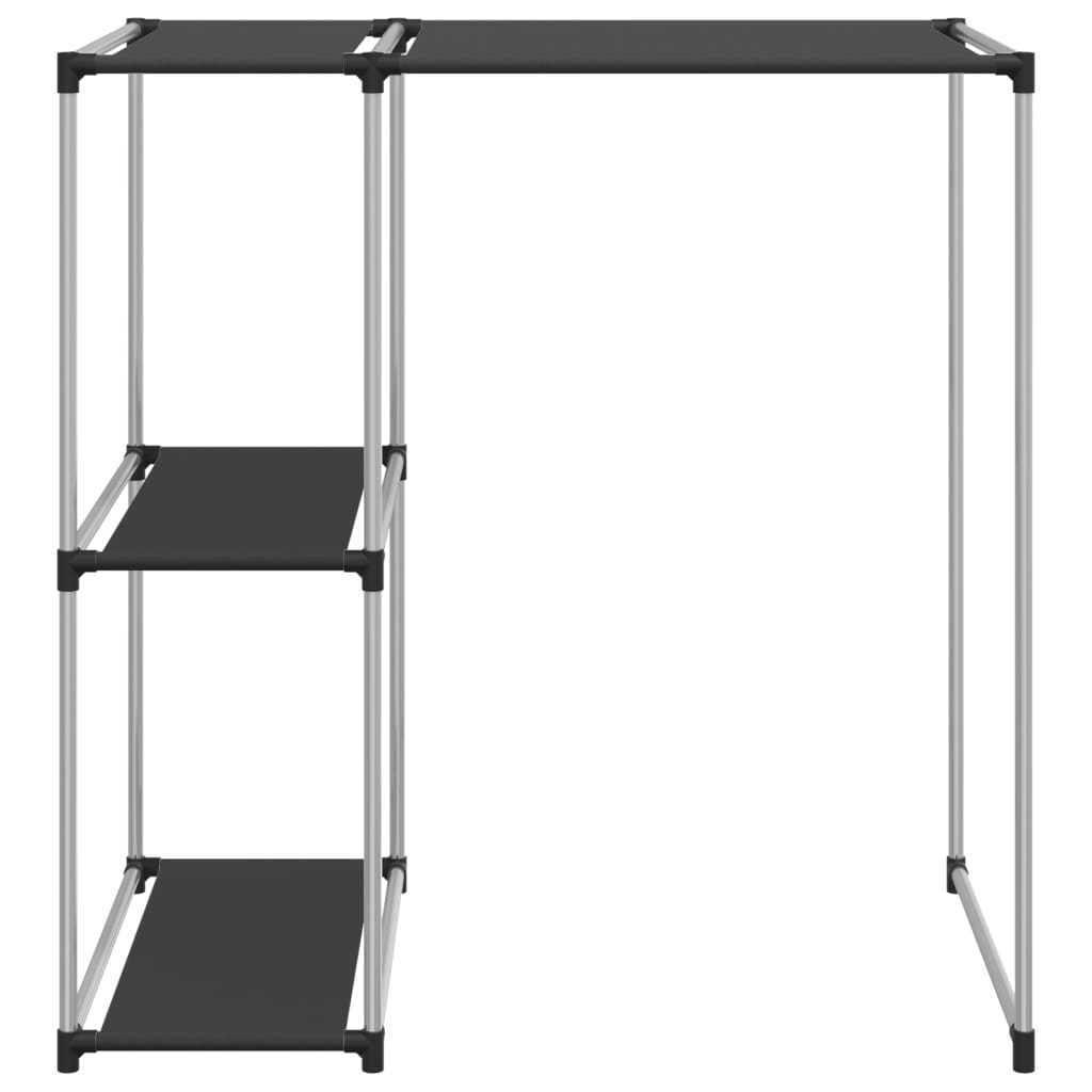 vidaXL Waschmaschinenregal Schwarz 87x55x90,5 cm Eisen