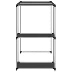 vidaXL Waschmaschinenregal Schwarz 87x55x90,5 cm Eisen