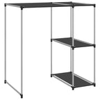 vidaXL Waschmaschinenregal Schwarz 87x55x90,5 cm Eisen