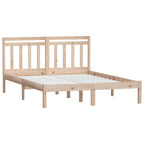 vidaXL Massivholzbett Kiefer 140x190 cm