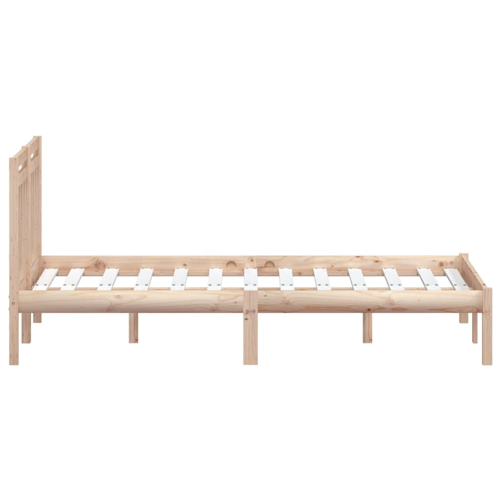 vidaXL Massivholzbett Kiefer 140x190 cm