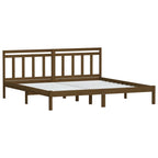 vidaXL Massivholzbett Honigbraun Kiefer 200x200 cm