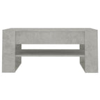 vidaXL Couchtisch Betongrau 102x55x45 cm Holzwerkstoff