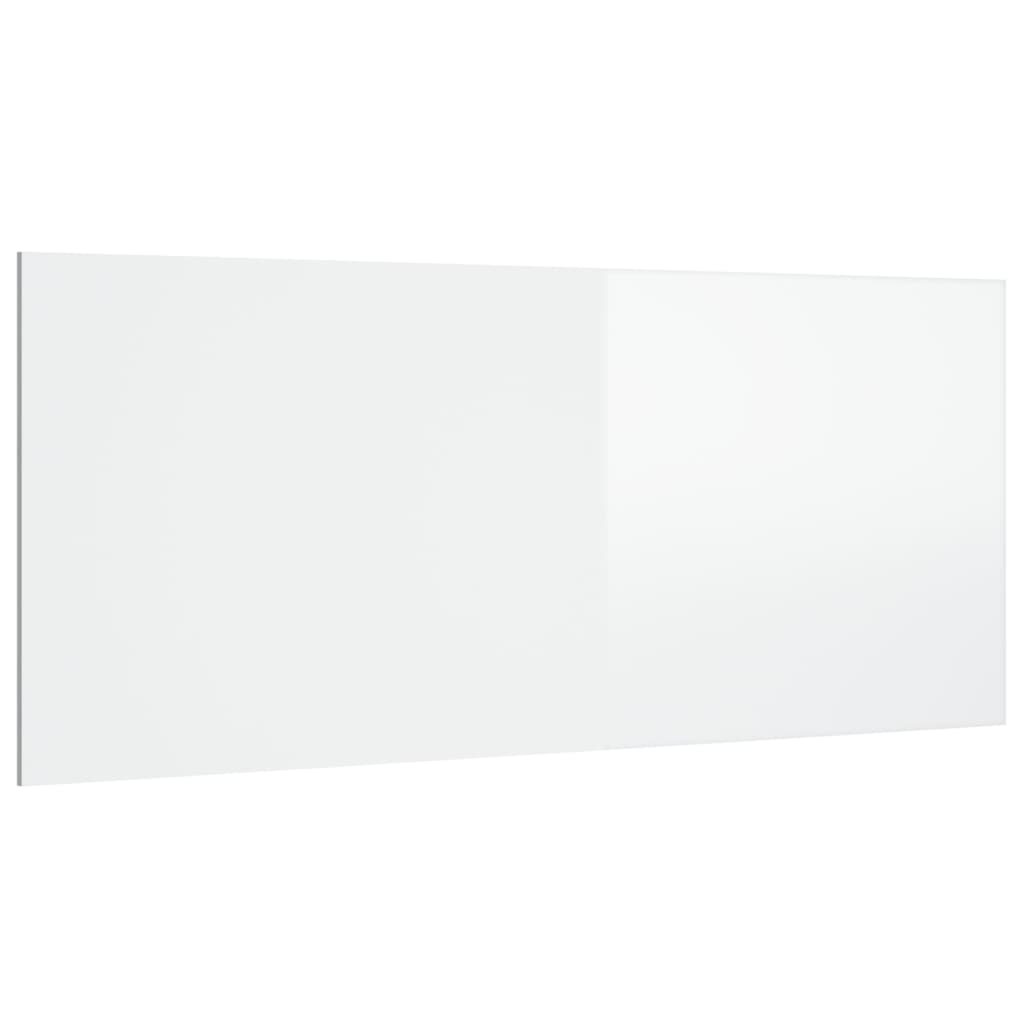 vidaXL Kopfteil Hochglanz-Weiß 200x1,5x80 cm Holzwerkstoff