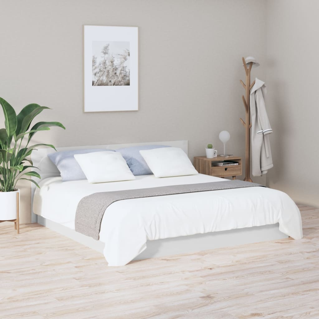 vidaXL Kopfteil Hochglanz-Weiß 200x1,5x80 cm Holzwerkstoff