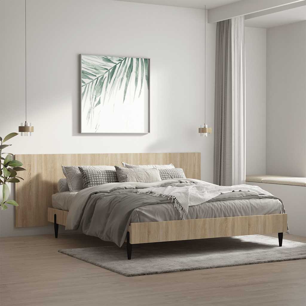 vidaXL Wand-Kopfteil Sonoma-Eiche 240x1,5x80 cm Holzwerkstoff