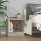 vidaXL Nachttische 2 Stk. Betongrau 40x39x40 cm