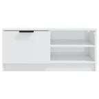vidaXL TV-Schränke 2 Stk. Hochglanz-Weiß 80x35x36,5 cm Holzwerkstoff