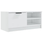 vidaXL TV-Schränke 2 Stk. Hochglanz-Weiß 80x35x36,5 cm Holzwerkstoff