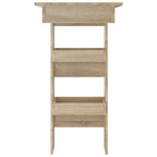 vidaXL Wand-Bartisch Sonoma-Eiche 102x45x103,5 cm Holzwerkstoff