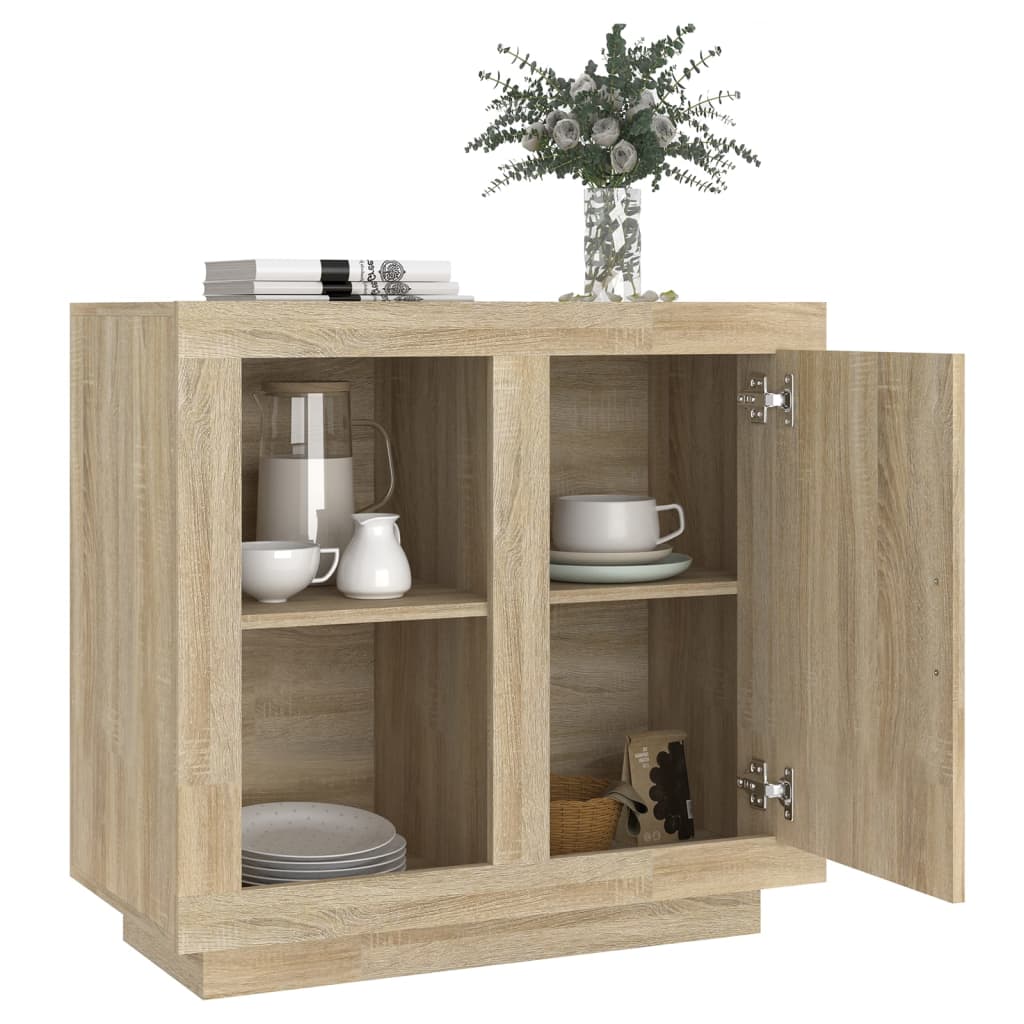 vidaXL Sideboard Sonoma-Eiche 80x40x75 cm