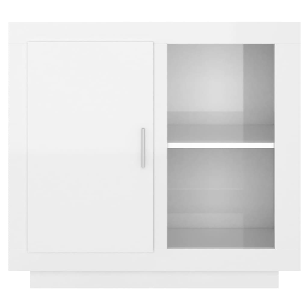 vidaXL Sideboard Hochglanz-Weiß 80x40x75 cm