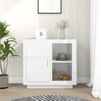 vidaXL Sideboard Hochglanz-Weiß 80x40x75 cm