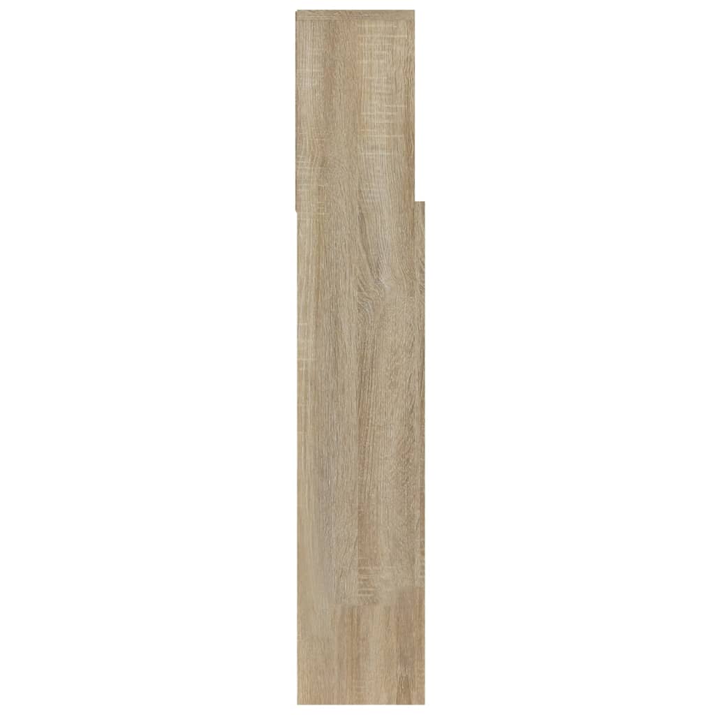 vidaXL Bett-Kopfteil mit Ablagen Sonoma-Eiche 100x19x103,5 cm