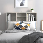 vidaXL Bett-Kopfteil mit Ablagen Betongrau 100x19x103,5 cm