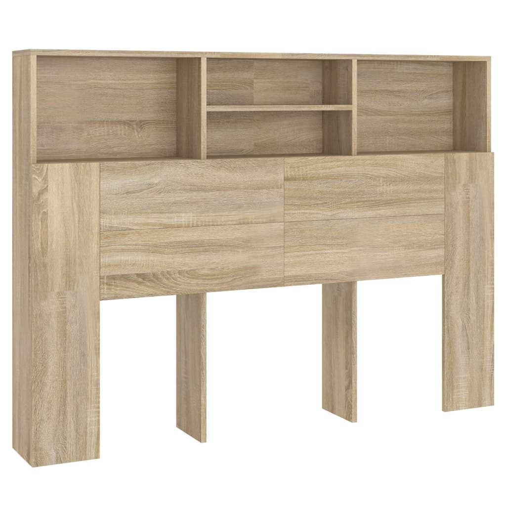 vidaXL Kopfteilschrank Sonoma-Eiche 140 x 19 x 103,5 cm