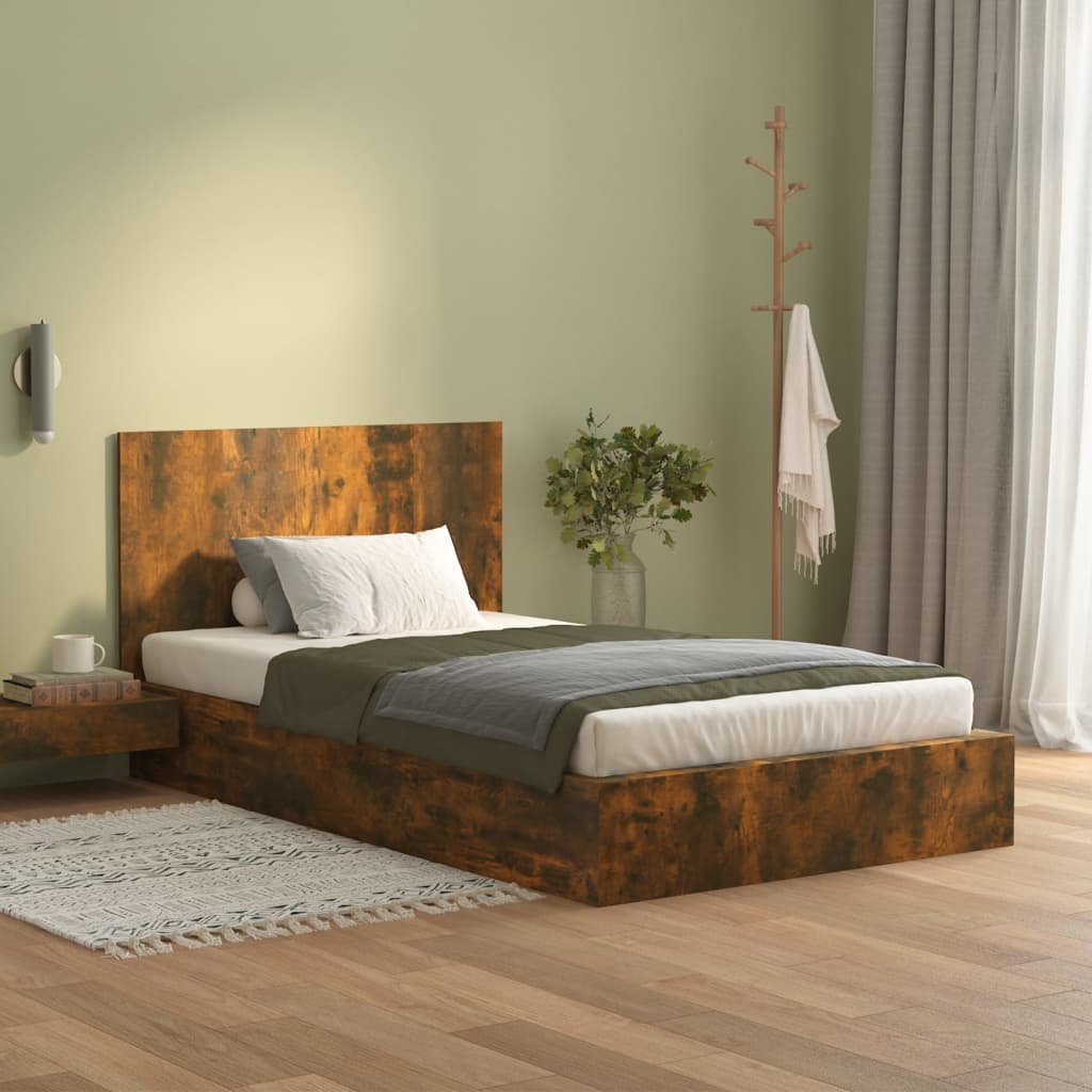 vidaXL Kopfteil Räuchereiche 120x1,5x80 cm Holzwerkstoff