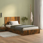 vidaXL Kopfteil Räuchereiche 120x1,5x80 cm Holzwerkstoff
