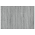 vidaXL Kopfteil Grau Sonoma 120x1,5x80 cm Holzwerkstoff