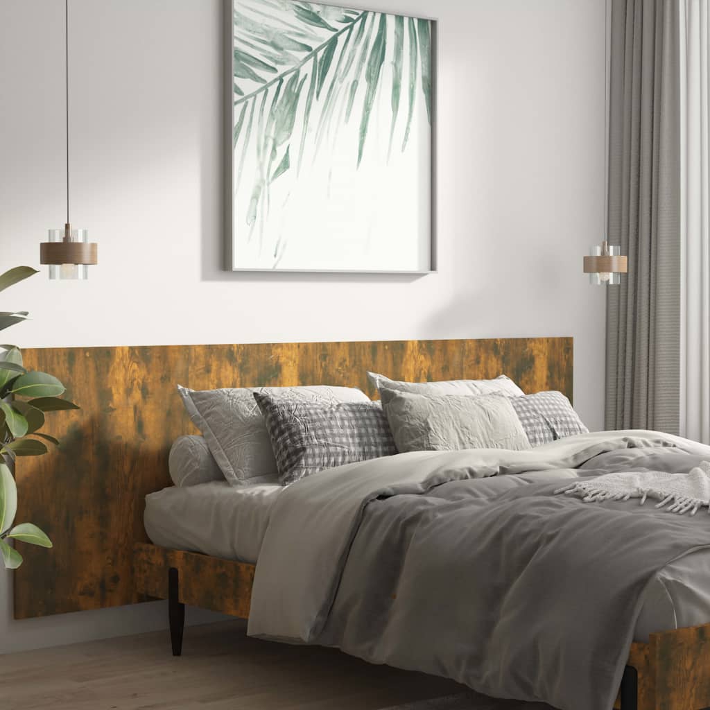 vidaXL Wand Kopfteil Räuchereiche 240x1,5x80 cm Holzwerkstoff
