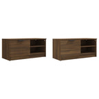 vidaXL TV-Schränke 2Stk. Braun Eichen-Optik 80x35x36,5cm Holzwerkstoff