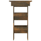 vidaXL Wand-Bartisch Räuchereiche 102x45x103,5 cm Holzwerkstoff