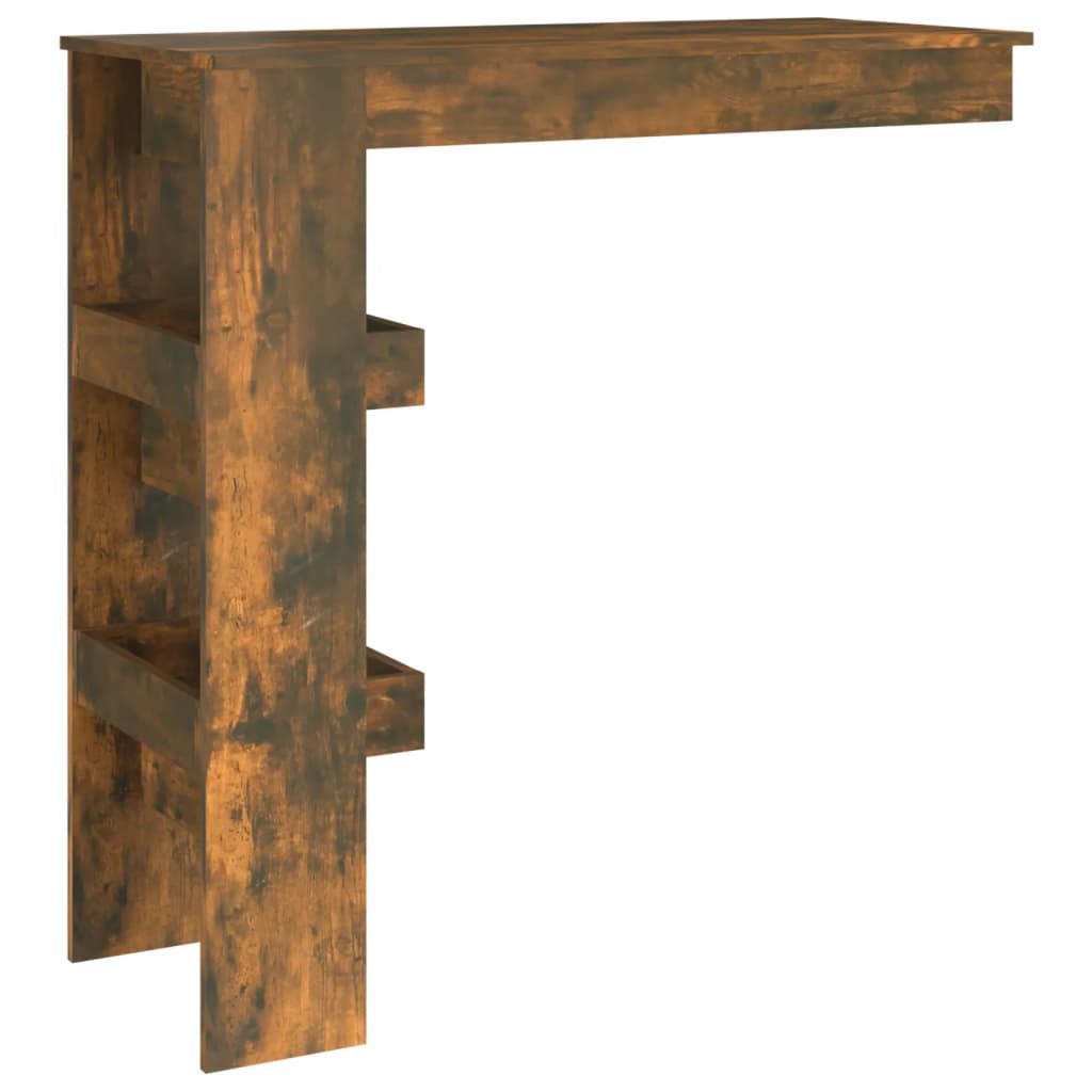 vidaXL Wand-Bartisch Räuchereiche 102x45x103,5 cm Holzwerkstoff