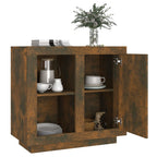 vidaXL Sideboard Räuchereiche 80x40x75 cm