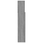 vidaXL Kopfteil mit Ablagen Grau Sonoma 120x19x103,5 cm