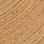 vidaXL Teppich Jute Geflochten 180 cm Rund