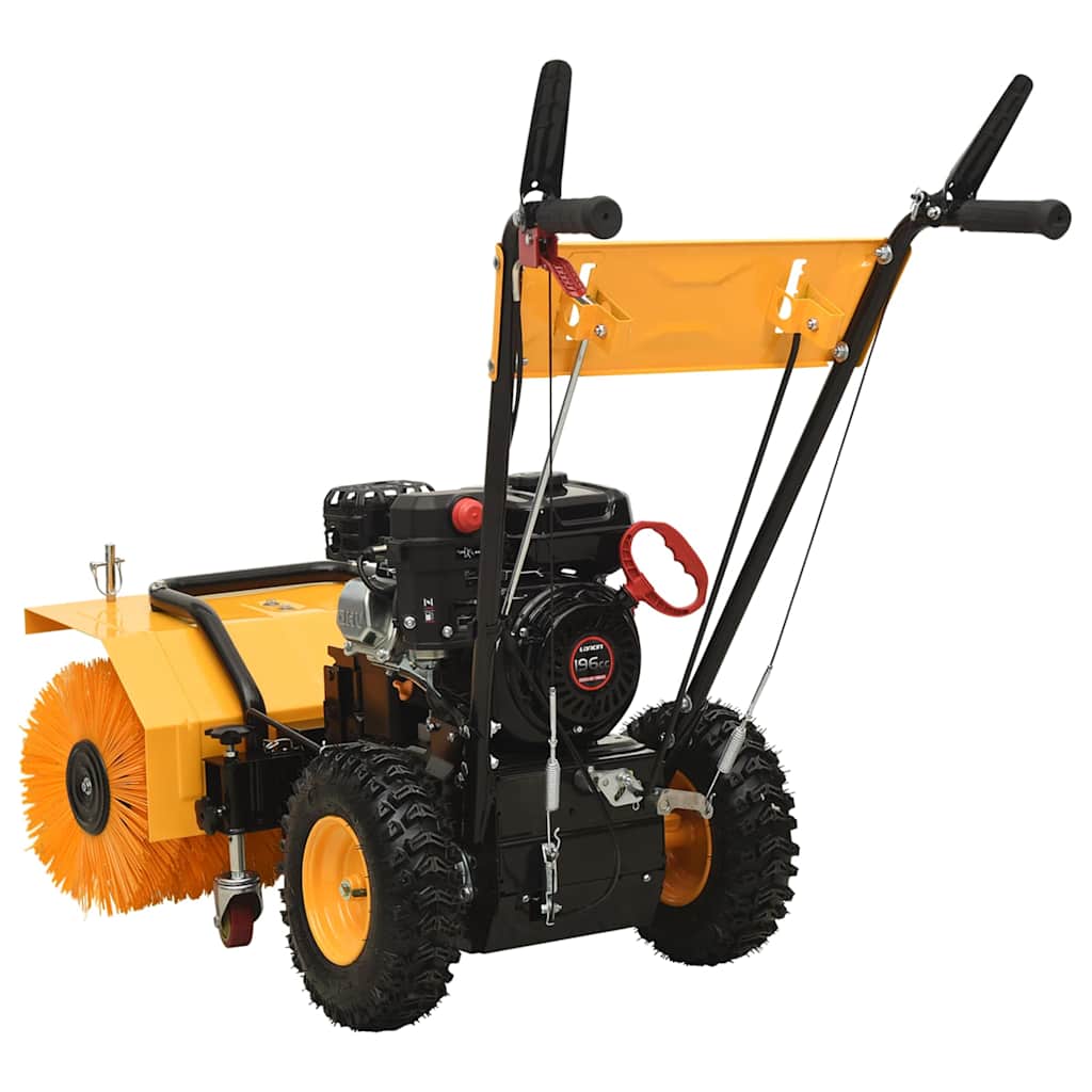 vidaXL 4-in-1 Schneefräse und Kehrmaschine Set Benzinbetrieben 6,5 PS