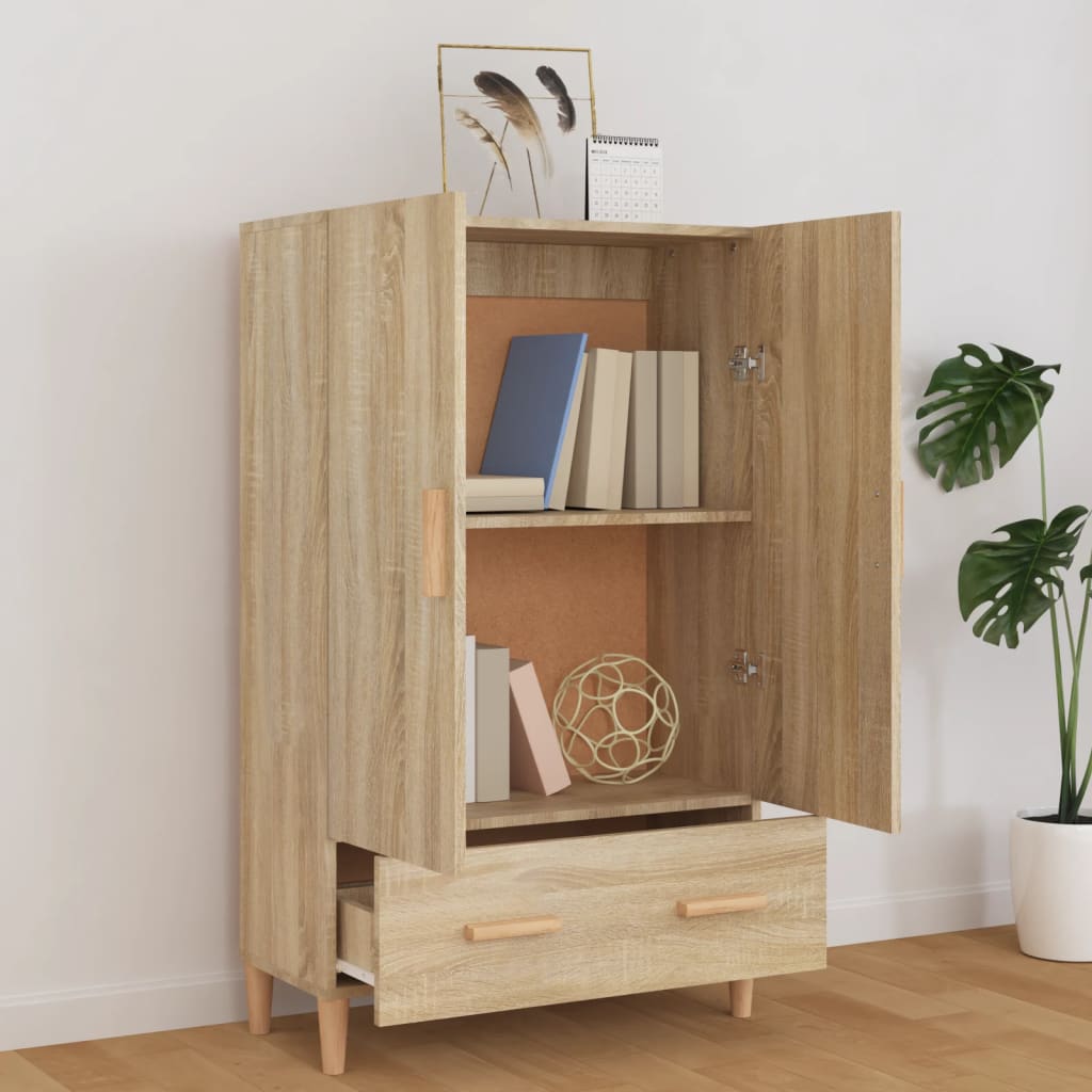 vidaXL Highboard Sonoma-Eiche 70x31x115 cm Holzwerkstoff
