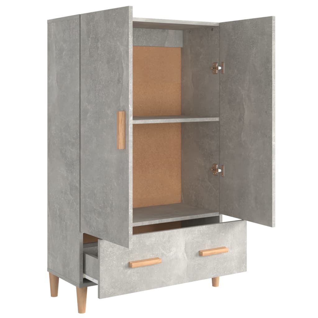 vidaXL Highboard Betongrau 70x31x115 cm Holzwerkstoff