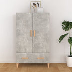 vidaXL Highboard Betongrau 70x31x115 cm Holzwerkstoff