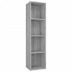 vidaXL Bücherschrank/TV-Schrank Grau Sonoma 36x30x143 cm Holzwerkstoff