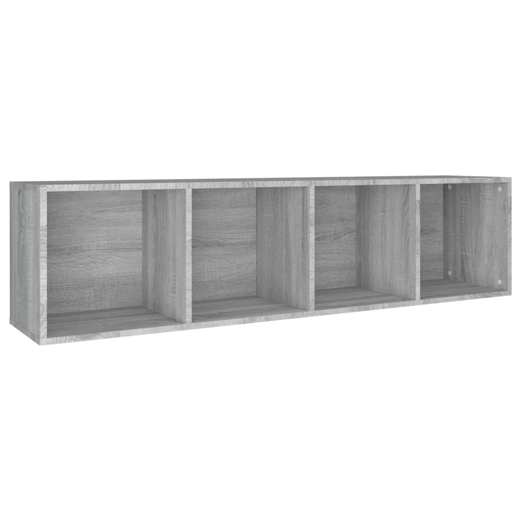 vidaXL Bücherschrank/TV-Schrank Grau Sonoma 36x30x143 cm Holzwerkstoff