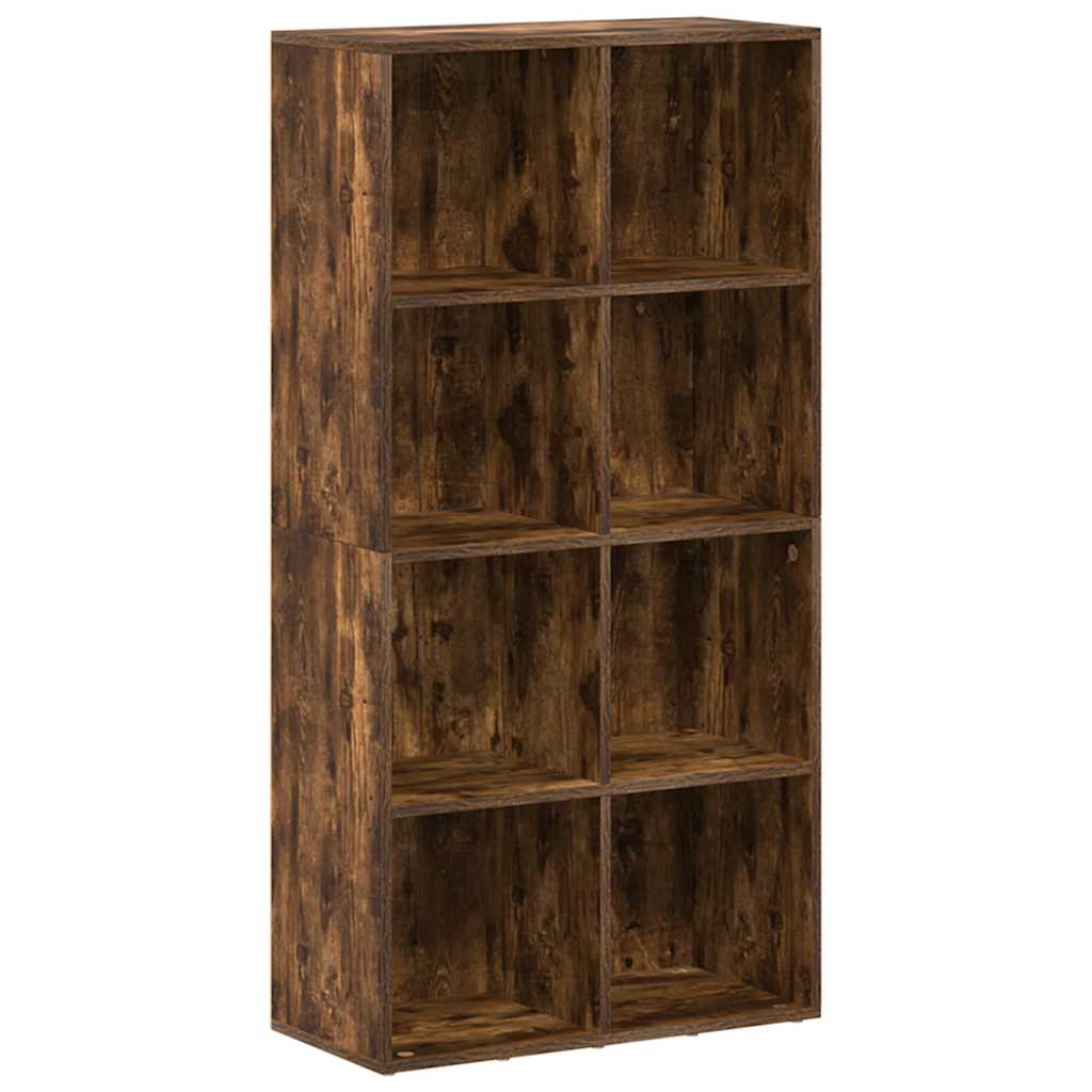 vidaXL Bücherregal/Sideboard Räuchereiche 66×30×130 cm Holzwerkstoff